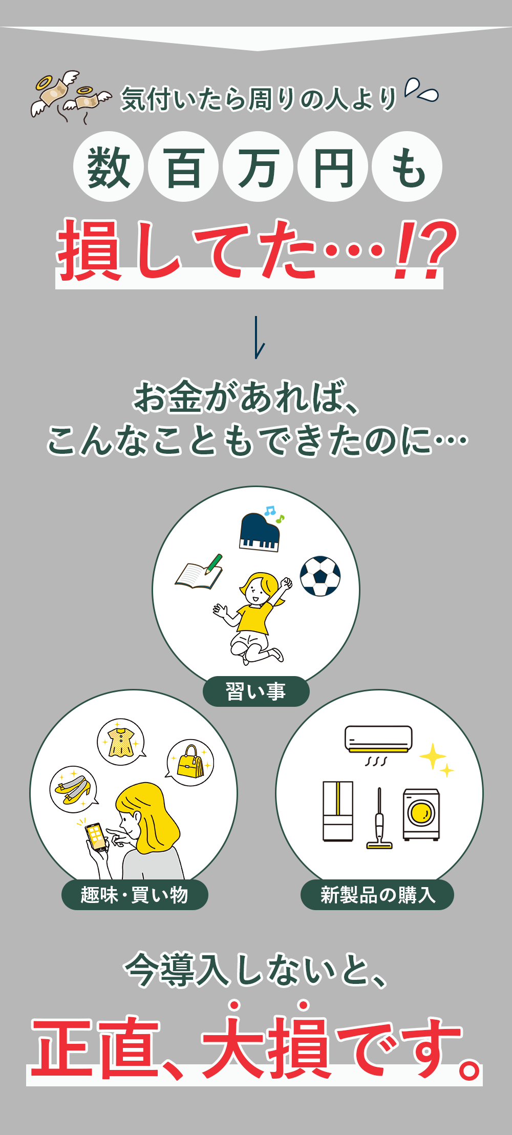 今導入しないと、正直、大損です。
