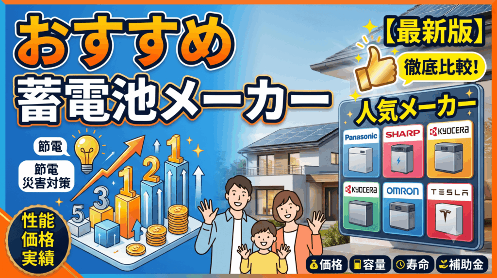 デンソー蓄電池　未使用に近い　値下げ可能 2026年7月最新版】おすすめの蓄電池メーカー10選｜大手の性能比較と