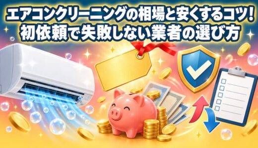 エアコンクリーニングの相場と安くするコツ！初依頼で失敗しない業者の選び方