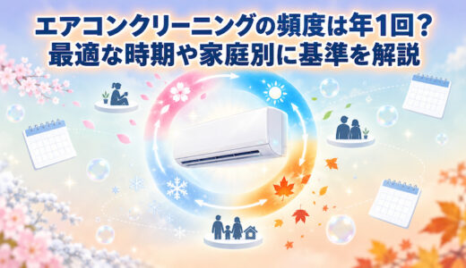 エアコンクリーニングの頻度は年1回？最適な時期や家庭別に基準を解説