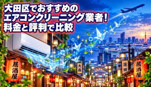 【2026年最新】大田区でおすすめのエアコンクリーニング業者15選！料金と評判で比較