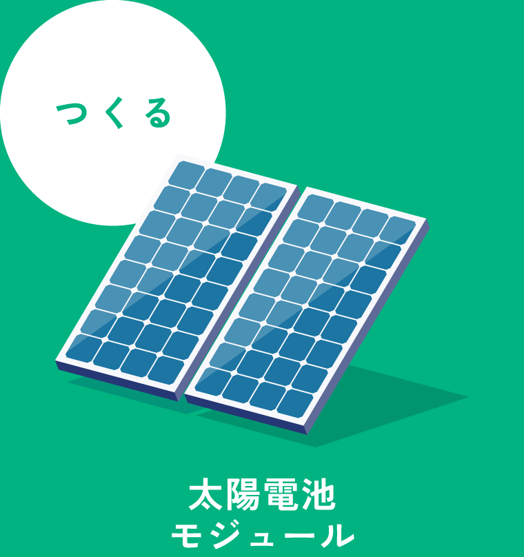 つくる：太陽電池モジュール