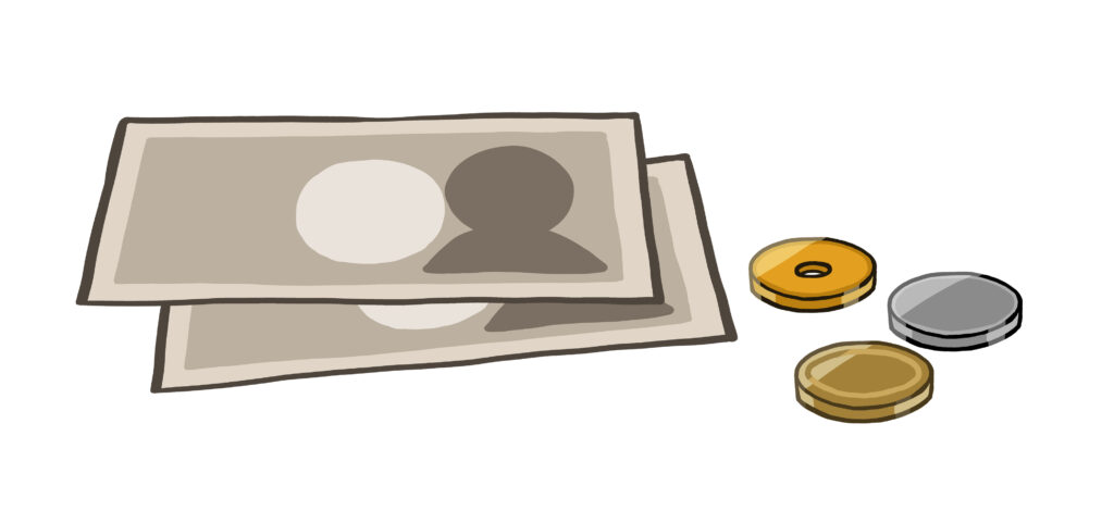 紙幣と硬貨