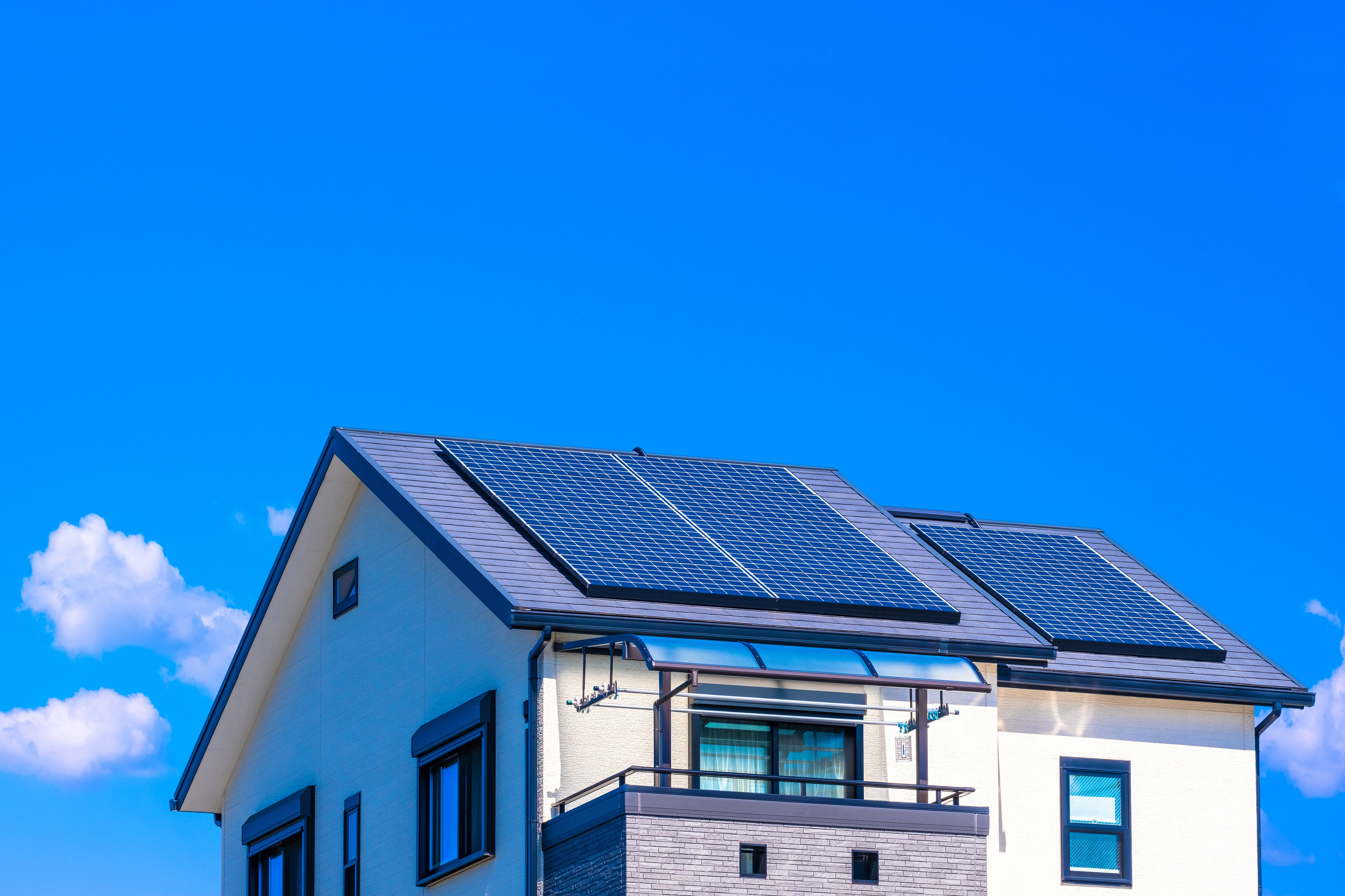 太陽光発電を設置した住宅