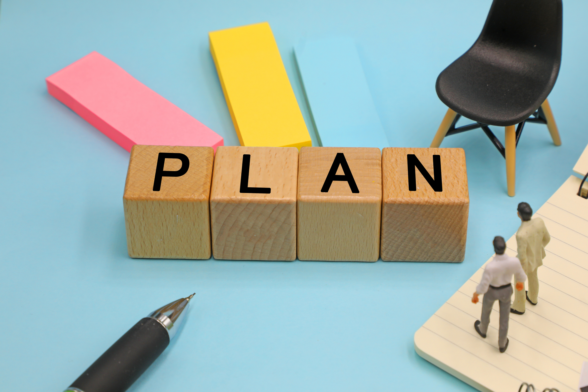 PLANと書かれたブロック