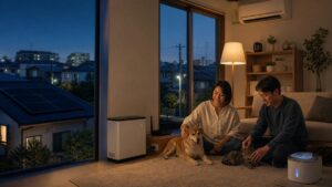 【調査レポート公開】『お陽さまテックのえねこ』、ペットと避難所で一緒に過ごせなかったら——東京都内の一軒家で、停電時の在宅避難を検証
